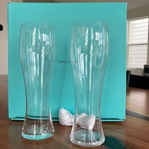 Tiffany & Co. set of 5 crystal beer glasses